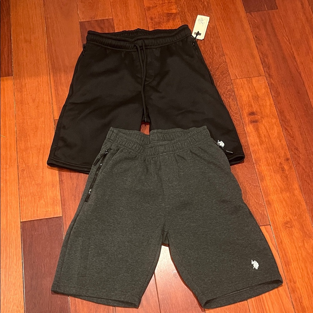 Men’s US Polo Assn Zip Pocket Fleece Shorts Bundle